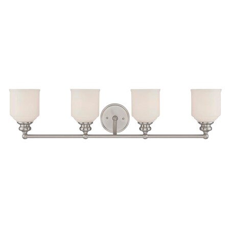 Savoy House Melrose 4 Light Bath Bar 8-6836-4-SN